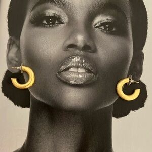Hoop  gold earrings